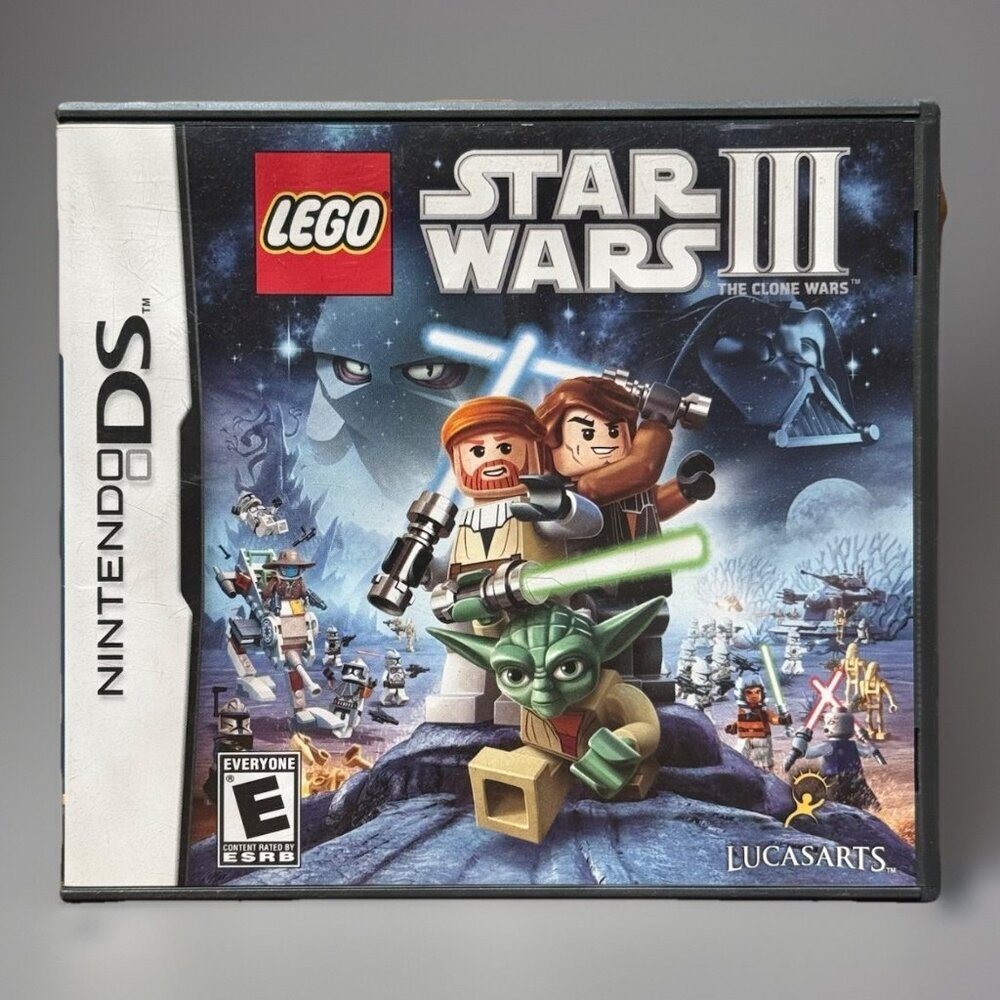LEGO Star Wars III: The Clone Wars (Nintendo DS, 2011) Working Tested CIB
